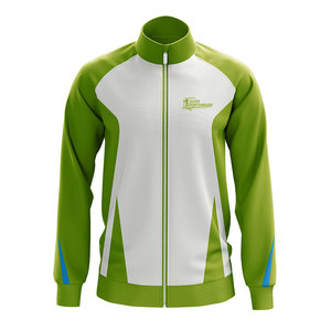 Blousons de rugby sportifs haute performance pour hommes, respirants, écologiques, coupe-vent, col montant, fermeture éclair, logo frontal, 100 % coton - Product Image 5