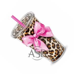 Palette d'extensions de cils en acrylique Leopard Bow Coffee Shake Ice Tea, durable, avec impression de logo personnalisée - Product Image 4