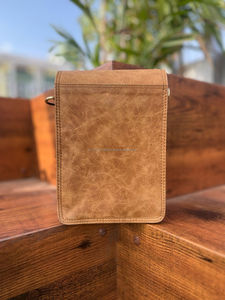 Nuevo bolso de mano de cuero Crunch genuino de grano completo hecho a mano con estilo para mujer, bolso de hombro cruzado de uso de oficina de cuero Vintage Real - Product Image 5