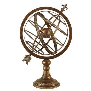Elegant decorative brass armillary with sturdy tripod stand and classic mariner appeal for indoor decor enhancement - Product Image 6