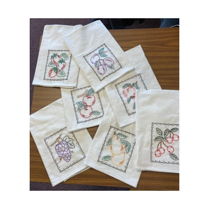 Serviette de cuisine brodée en coton, la plus vendue, 45x70 cm, 320 GSM, très absorbante, durable, lavage fréquent, certifiée ISO 9001 - Product Image 5