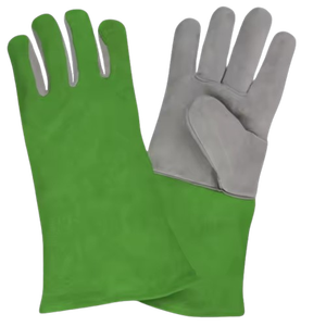 Gants de sécurité en cuir de vachette pleine fleur renforcé de haute qualité, avec pouce droit, résistants à la chaleur et ignifuges - Product Image 4
