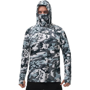Camisa de Pesca para Hombre UPF 50, Estampada, Manga Larga, Transpirable, Spandex/Poliéster 180g - Product Image 1