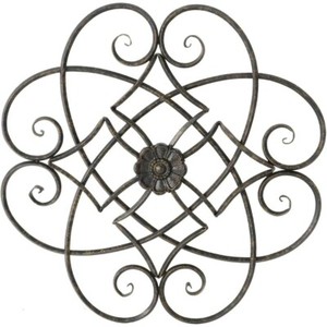 Décoration murale classique en fer forgé, art mural en métal pour la décoration de la maison, salon, finition antique, arts muraux suspendus personnalisés - Product Image 6