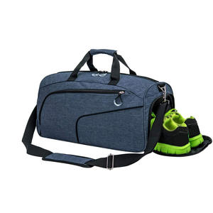 Sac de voyage imperméable grande capacité, sac de sport, sac de gym avec compartiment à chaussures, sac de voyage en toile avec logo personnalisé - Product Image 1