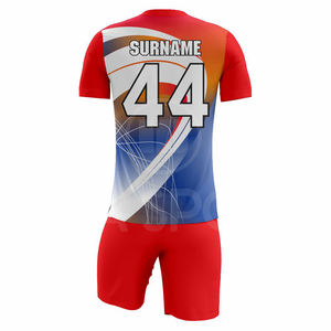 Vente flash - Ensemble d'uniformes de football personnalisés - Maillot de football en polyester de haute qualité - Vêtements d'équipe en gros - Kit d'entraînement d'été - Product Image 3