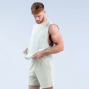 Camisetas sin mangas para hombre, más vendidas, de algodón y spandex, transpirables, de secado rápido, deportivas, con hombros caídos, para gimnasio - Product Image 2