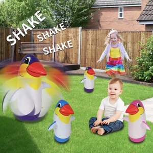 Pingüino Inflable Pequeño de PVC - Juguete para Niños para Exteriores y Piscina, Verano 2026 - Juguete Antiestrés Resistente y Rebotador - Product Image 5