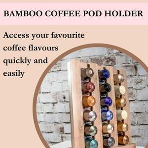 Organisateur de capsules de café en bois massif haut de gamme pour <span class=keywords><strong>Nespresso</strong></span>, K-Cup et capsules d'espresso - Product Image 4