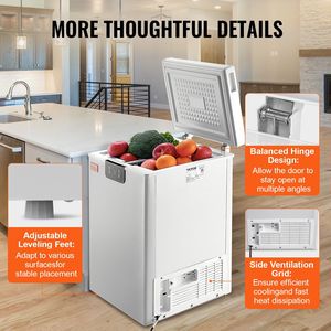 Congelatore orizzontale compatto da 63 L (2,22 Cu.ft) con apertura superiore e 2 cestelli rimovibili - Product Image 6