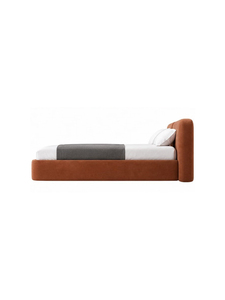 Base de Cama Moderna de Madera Sólida de Lujo, Cama de Plataforma de Madera Minimalista, Muebles de Dormitorio Contemporáneos y Elegantes - Product Image 2