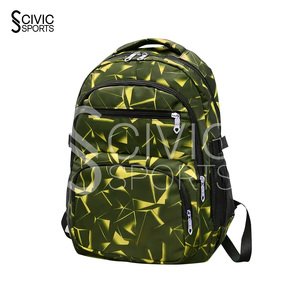 Sac à dos personnalisé avec logo Civic Sports Vintage Outdoor Office Design Sports Oxford noir pour homme, USB, imperméable, léger, 20-35L - Product Image 1