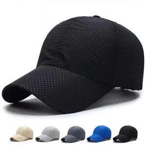 OEM Wholesale High Quality Cheap Plain Trucker <b>Hat</b> Adjustable Fit Sports Baseball <b>Hat</b> Custom Logo Laser Perforated Baseball <b>Hat</b> - Product Image 1