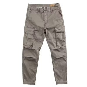 Pantalon cargo pour homme, coupe droite, ample, résistant aux taches, avec logo brodé personnalisé, prix d'usine Chine Bangladesh, OEM - Product Image 4