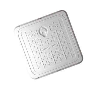 Heavy Duty Fiberglass Reinforced Plastic FRP Manhole <b>Cover</b> 12x12 Inch Lightweight Corrosion Resistant <b>Drain</b> <b>Cover</b> - Product Image 4
