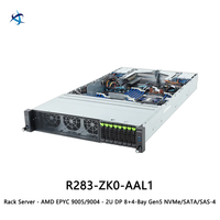 Serveur en rack 2U à double socket R283-ZK0-AAL1, AMD EPYC 9005 9004, 48 DIMMs, 8+4 baies de disques, PCIe5.0, serveur de virtualisation cloud