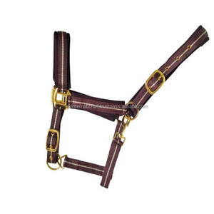 Harnais en nylon réglable pour l'équitation, très vendu, avec des accessoires en or rose de luxe, harnais en nylon pour cheval - Product Image 2