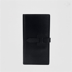 Classic Black Genuine Leather Long <b>Wallet</b> Featuring Multiple Card Slots Cash Compartments And Secure <b>Zip</b> Pocket For Everyday Use - Product Image 5