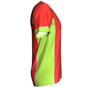 Nouveau maillot de football personnalisé à manches courtes, respirant, grande taille, couleur personnalisée, séchage rapide, propriétés antibactériennes, 100% coton - Product Image 2