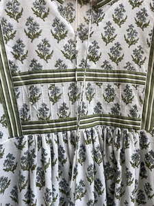 เดรสยาวสไตล์โบฮีเมียนลำลองขายดีปี 2026 คอกลม แขนยาว ลายดอกไม้ ผ้าฝ้าย 100% สำหรับผู้หญิง - Product Image 5