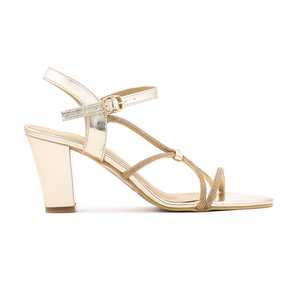 Sandalias de tacón doradas FN5469 Diseño elegante y elegante - Product Image 3