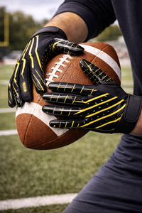 Gants de football personnalisés à doigts entiers, haute adhérence pour l'entraînement, la compétition, les commandes d'équipe, prêts pour les matchs - Product Image 2