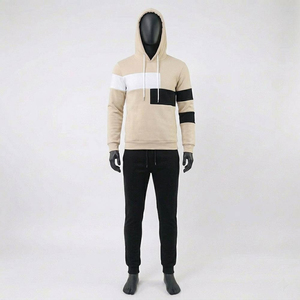 Conjunto Deportivo Casual de Otoño para Hombre, Sudadera con Capucha y Pantalones de Chándal de Forro Polar, Conjunto de Dos Piezas - Product Image 1