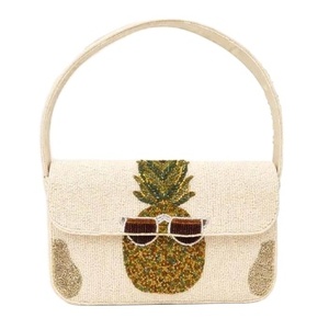 Bolso de mano de cristal con cuentas de piña, elegante y de moda, perfecto para regalar o para ocasiones especiales. - Product Image 1