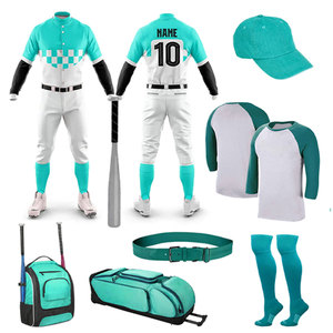 Ensemble complet de tenue de baseball classique en jersey boutonné – Qualité supérieure du tissu – Tenue d'équipe dynamique pour le baseball - Product Image 1