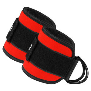 Orange Black Neoprene Gym <b>Ankle</b> Straps for Cable Kickbacks, Glute Training and Leg Workouts OEM Fitness Accessories - Product Image 3