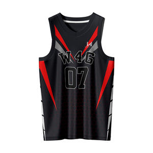 Jersey Personalizado Sublimado con Transferencia de Calor, 100% Poliéster, Transpirable, de Malla, que Absorbe la Humedad, sin Mangas, Reversible - Product Image 1