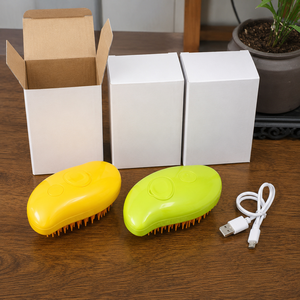 Self Cleaning ABS <b>Pet</b> Hair Massage <b>Brush</b> Steam Grooming Comb for Cats USB Rechargeable Indoor Bathroom Bath Tool - Product Image 6