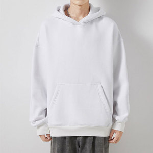 Autumn Plus Size Hoodies for Men Breathable Custom Mens Pullover Polyester/Cotton Embroidered Solid Pattern Hooded Collar - Product Image 1