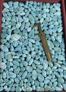 อัญมณี trimurti หินกึ่งมีค่าทรงรีทรงรีตัดหลวมเรียบแผ่นหลังเรียบปรับขนาดได้ - Product Image 1