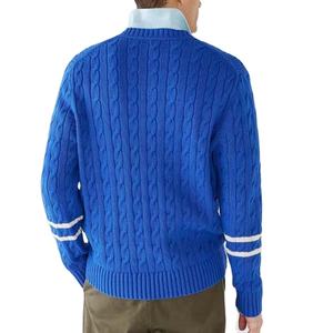 Pull de cricket personnalisé pour homme - Tricoté à la main, respirant, en laine/cachemire, logo personnalisable sur le devant, couleur et taille personnalisables, manches longues - Product Image 3