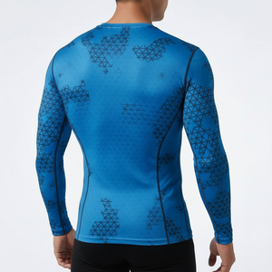 Camiseta Deportiva de Compresión sin Costuras, Antibacteriana, Transpirable y Ecológica, de Spandex, para Hombre, Adulto, MMA, Ciclismo, Ligera - Product Image 3