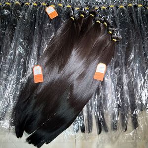 Listo para enviar Extensiones de cabello de trama al por mayor superior 100% Cabello humano vietnamita Cutícula alineada Sin mezcla Sin enredo Sin caída - Product Image 1
