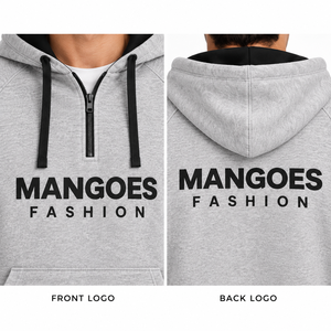 เสื้อฮู้ดผู้ชายผ้าฟลีซเนื้อหนักคุณภาพสูง 100% ผ้าฝ้าย สำหรับฤดูหนาว เป็นมิตรกับสิ่งแวดล้อม แห้งเร็ว พิมพ์ลายแบบดิสชาร์จ ย้อมสีพื้น - Product Image 4