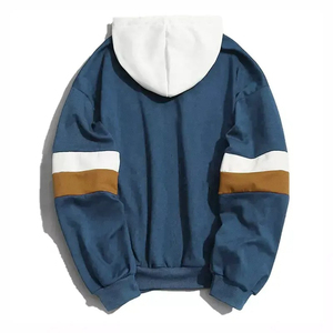 Sudadera con Capucha Color Block para Hombre, Casual, de Forro Polar, Manga Larga, con Cordón Ajustable, Estilo Urbano, Bolsillo Canguro, Ropa Unisex - Product Image 6