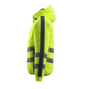 Hi Vis <b>Work</b> wear Reflective Tape Outdoor Safety Jackets Men's <b>Waterproof</b> Soft shell Construction Jackets for Adults - Product Image 3