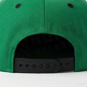 Green <b>Snapback</b> <b>Cap</b> with White Mountain Embroidery 6-Panel Adjustable Flat Brim Unisex Outdoor Casual Hat - Product Image 6