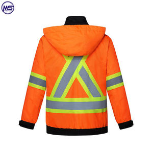 Chaqueta de Seguridad Fluorescente Amarilla de Alta Visibilidad, Transpirable y Antiestática, al por Mayor, para Control de Tráfico y Seguridad en Eventos para Hombres - Product Image 2
