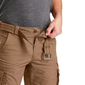 DAIZEN STAR INTERNATIONAL Men's Brown Cargo Pants High Waist Multiple Pockets Workwear Style Canvas Polyester Breathable - Product Image 6