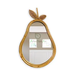 Espelho de parede em forma de pear, espelho de parede/berçário de bebê, decoração de parede, espelho/moderno para fazenda