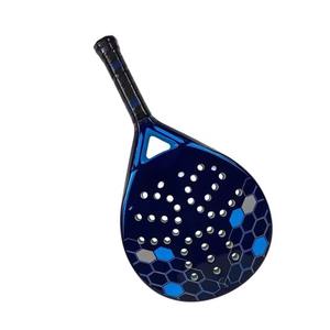 Raquette de padel en fibre de carbone personnalisée professionnelle avec filet en nylon - Légère pour l'entraînement et le divertissement au tennis de plage - Product Image 6