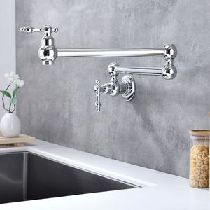 Wall Mount Folding Pot Filler Faucet Kitchen Faucets Product - Product Image 4