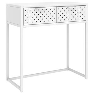 Table console en acier blanc avec pieds réglables standard - Product Image 2