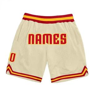 Custom Basketball Shorts Embroidered <b>Men</b> Athletic Works Brand Boys Custom Logo Polyester Mesh Basketball Shorts Man Side Pocket - Product Image 5