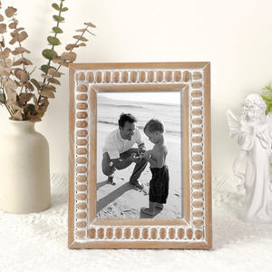 Traditional Handmade Solid Wood Photo <b>Frame</b> Vintage Tabletop Display <b>for</b> Home Office <b>Living</b> <b>Room</b> Timeless Rustic Decor Style - Product Image 4