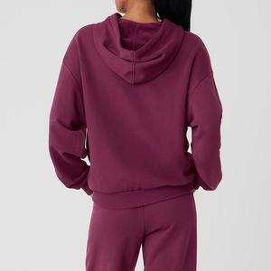Sudadera con Capucha de Manga Larga para Mujer, Color Sólido, 2026, Felpa de Algodón, Premium, Alta Calidad, Profesional - Product Image 6